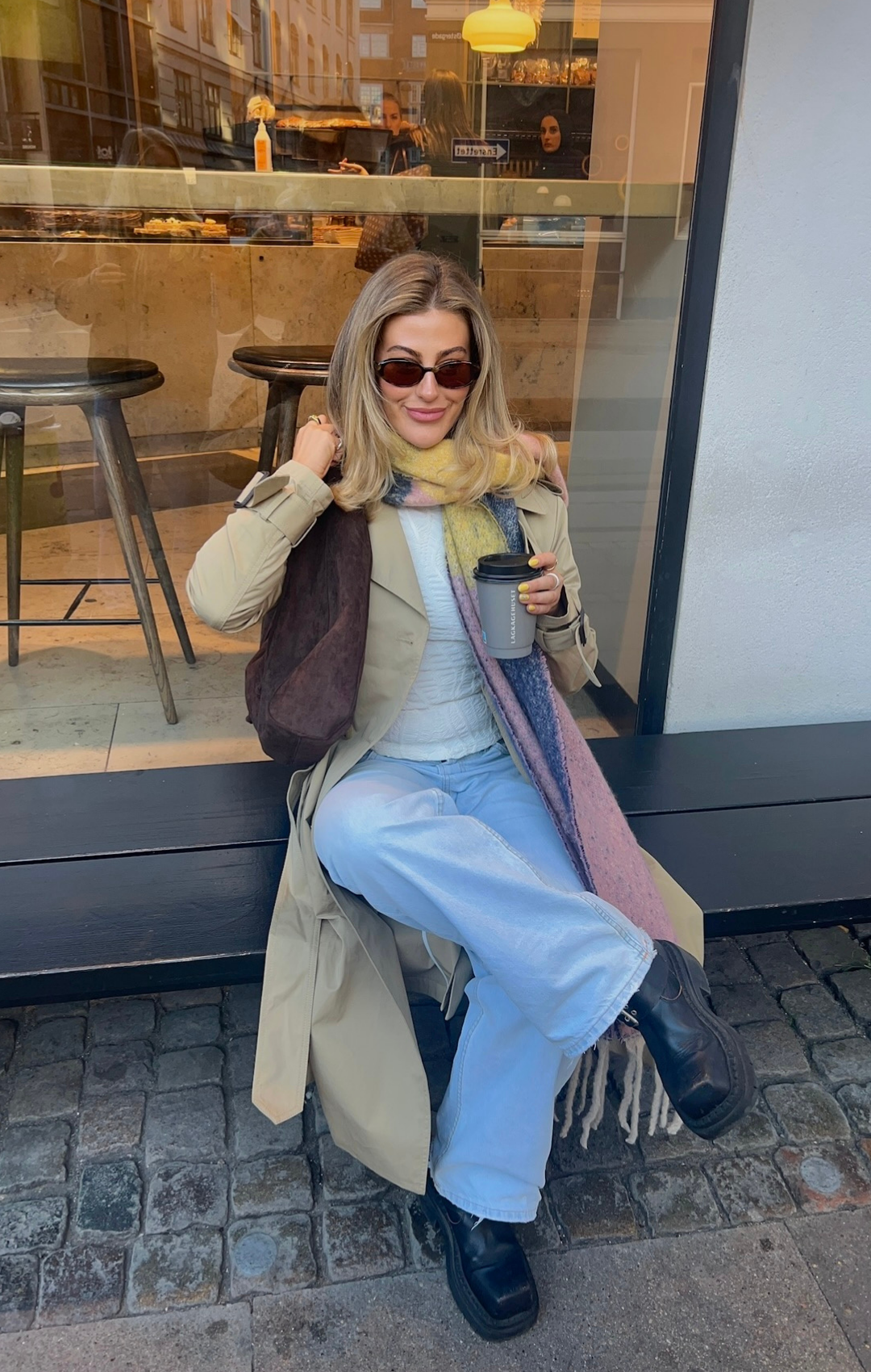 Toasted Smore Scarf Women Soft Knit Winter Neck Wrap Warm Autumn Accessory Elegant Earthy Tone Pashmina Style Shawl Trendy Gift for Her