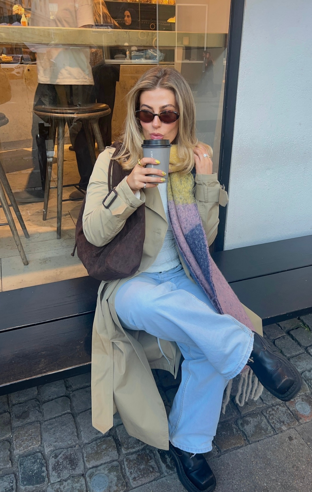 Toasted Smore Scarf Women Soft Knit Winter Neck Wrap Warm Autumn Accessory Elegant Earthy Tone Pashmina Style Shawl Trendy Gift for Her