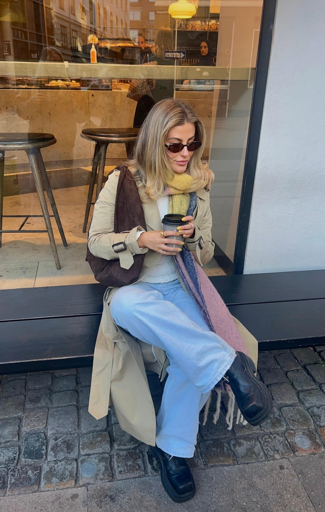 Toasted Smore Scarf Women Soft Knit Winter Neck Wrap Warm Autumn Accessory Elegant Earthy Tone Pashmina Style Shawl Trendy Gift for Her