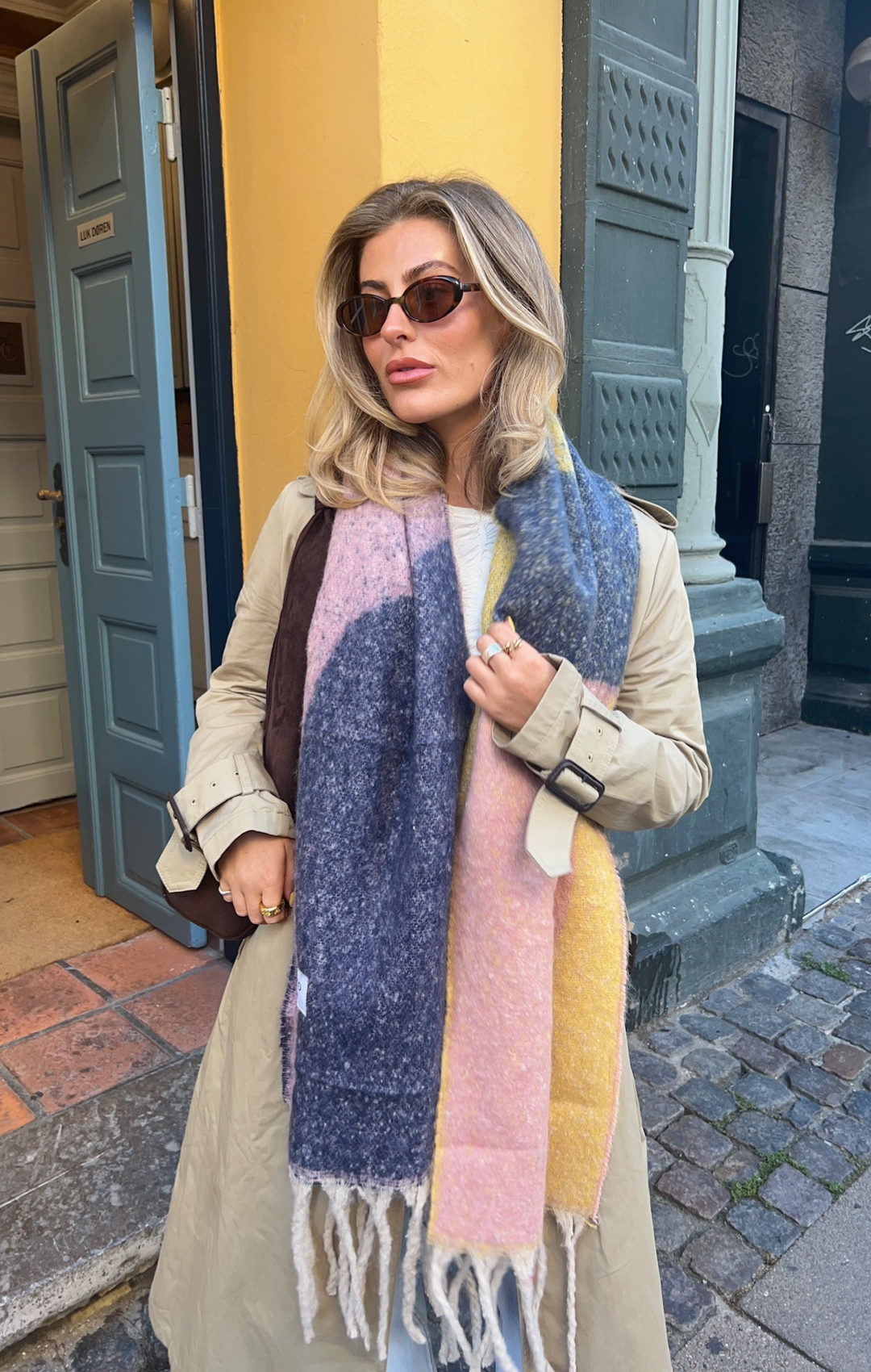 Toasted Smore Scarf Women Soft Knit Winter Neck Wrap Warm Autumn Accessory Elegant Earthy Tone Pashmina Style Shawl Trendy Gift for Her