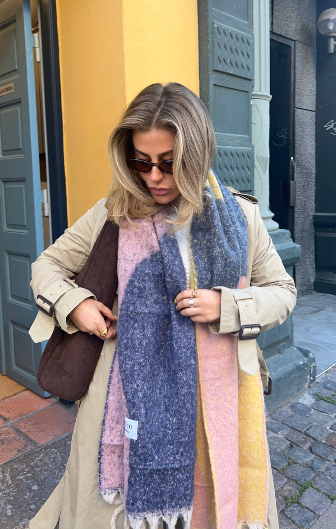 Toasted Smore Scarf Women Soft Knit Winter Neck Wrap Warm Autumn Accessory Elegant Earthy Tone Pashmina Style Shawl Trendy Gift for Her