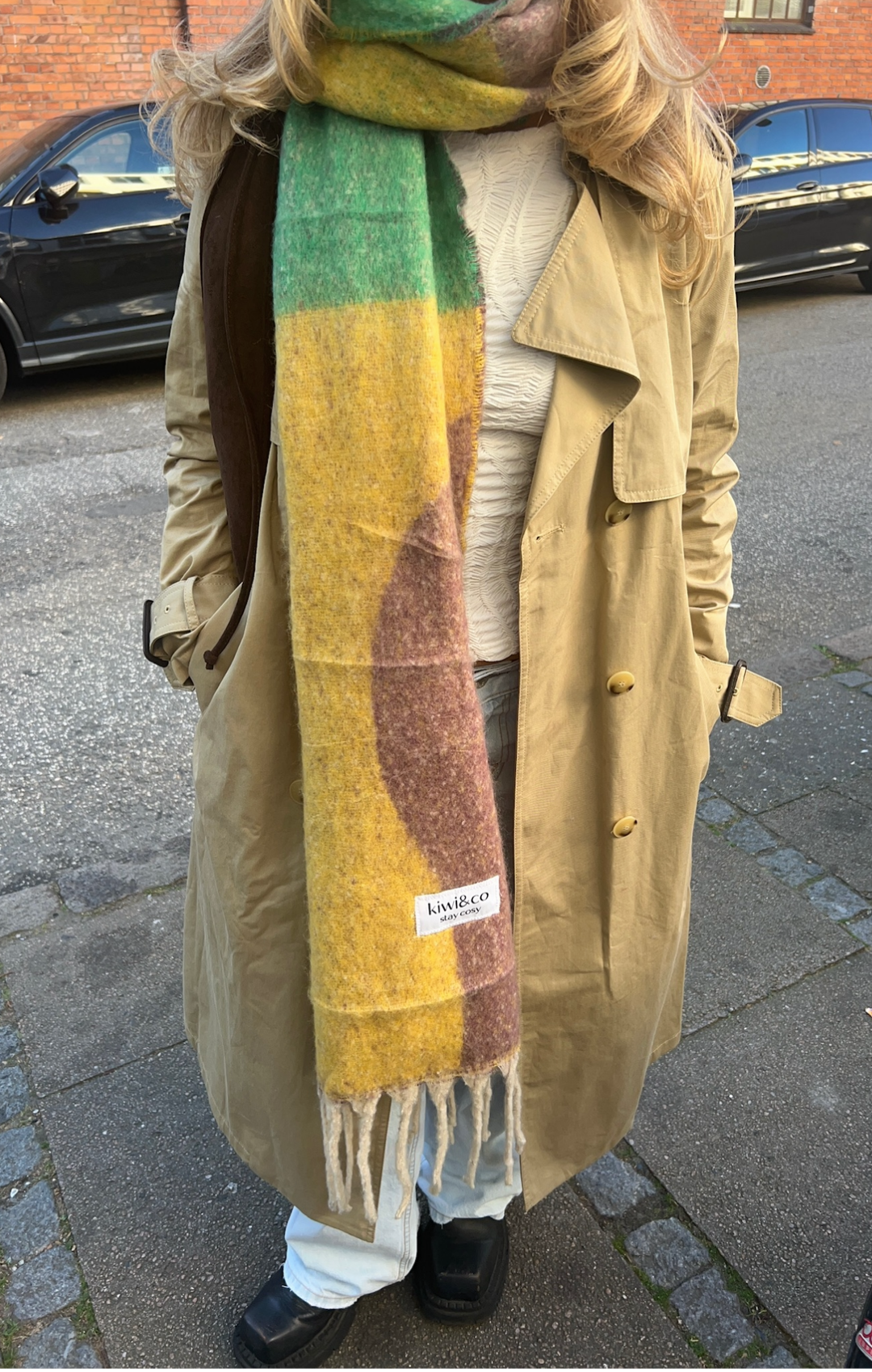 Kiwi Crush Scarf Vibrant Green Soft Lightweight Fashion Wrap Elegant Summer Shawl Versatile Neck Accessory For Women Chic Modern Boutique Style Gift